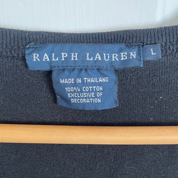 Ralph Lauren Elegant Black Cotton Shirt - Picture 2 of 3